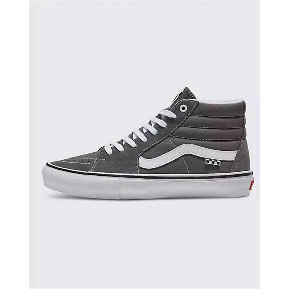 NEW VANS men's skate hi shoe in pewter/white - Picture 1 of 5